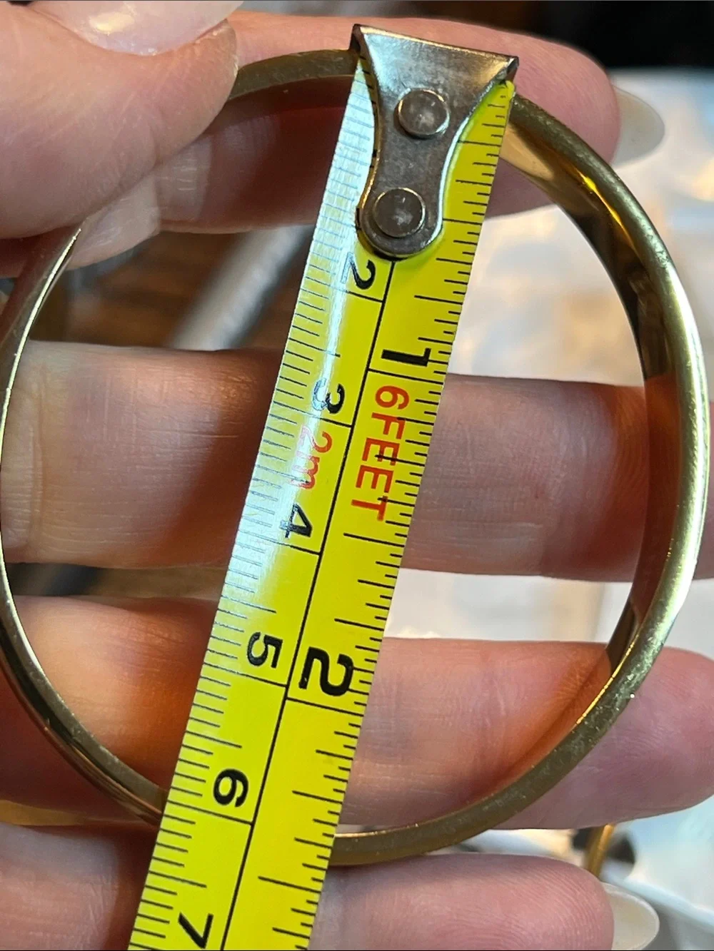 Black and Gold Enamel Logo Bangle Bracelet - Women's Watch Accessory